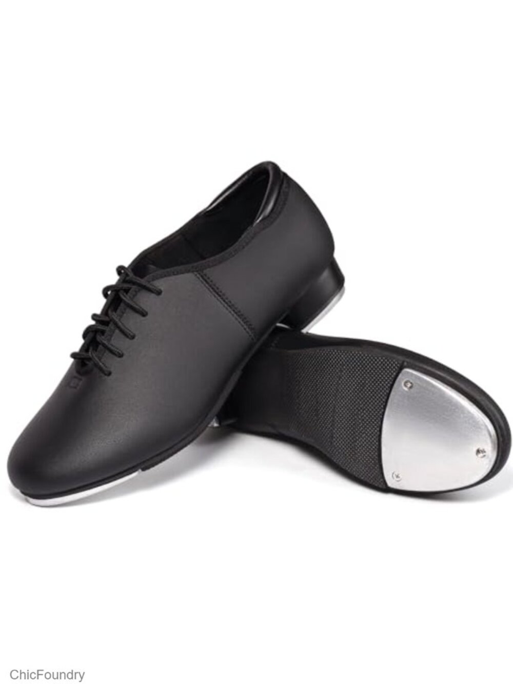 Manmade Leather Lace Up Tap Shoes Women's Dance Oxfords